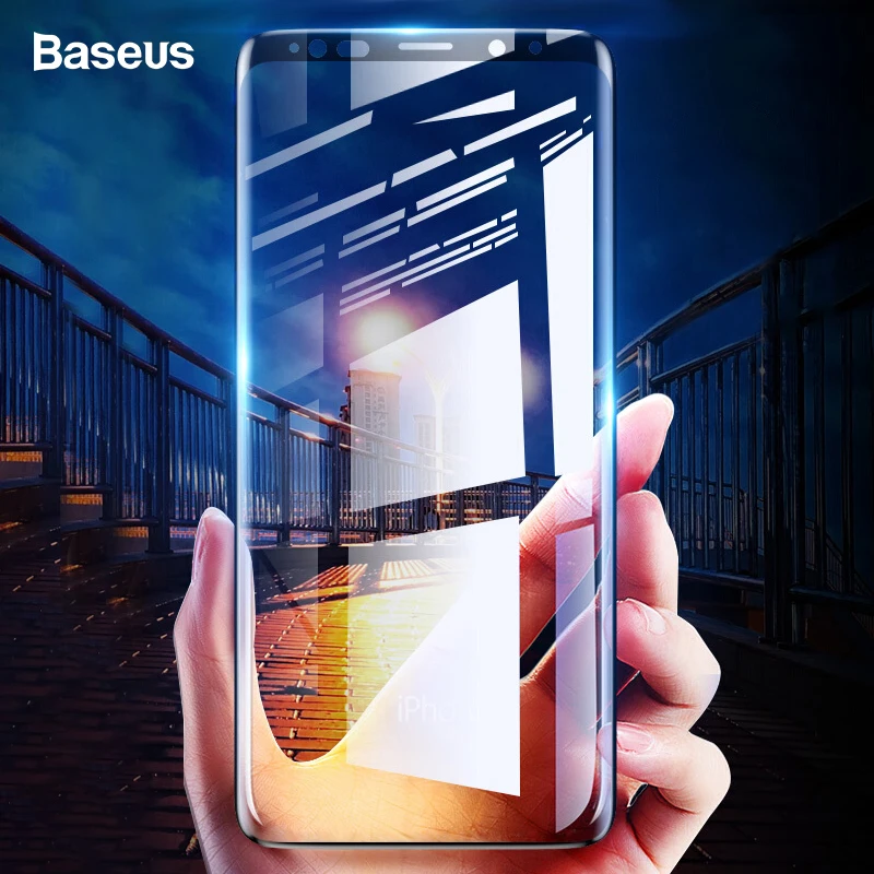 Baseus 0.3mm Screen Protector Tempered Glass For Samsung Galaxy Note 9 8 S9 S8 Plus Note9 Note8 3D Curved Protective Glass Film