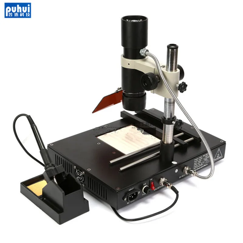 Паяльная станция Puhui T862 600W IRDA инфракрасная паяльная SMT SMD BGA|rework station|desoldering rework