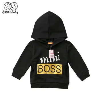 

Newborn Baby Boy Girl Tops 2018 Spring Children Clothing Casual Kid Boys Girls Long Sleeve Hoodie Hooded Tops Letter Sweatshirt