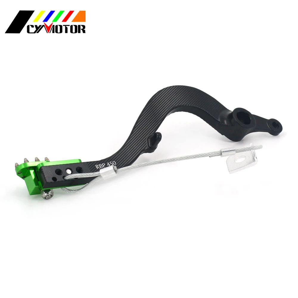 Мотоцикл CNC Заготовка Flexable задний ножной тормозной рычаг педаль для KAWASAKI KX450F 06 16