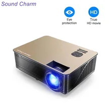Sound Charm Full HD 5500 Lumens LED Video Home Projector With 2HDMI 2USB AV VGA Ports
