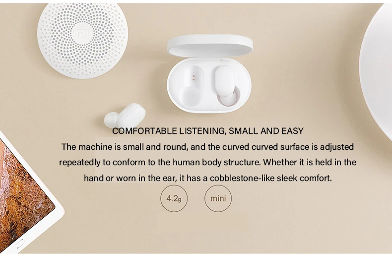 Mi Bluetooth earphone AirDots Youth Edition True Wireless Sports Bluetooth Headsets In-ear Stereo Call Mini Drive Stealth