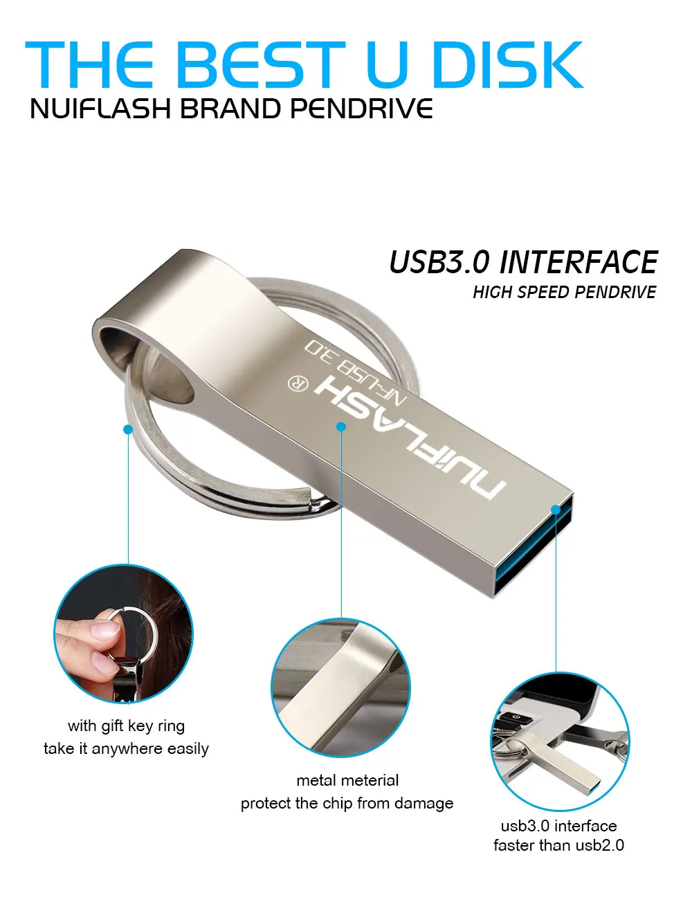 USB3.0 металлическая Флешка 64 Гб карта памяти 32 Гб usb флеш-накопитель 128 Гб 64 Гб 16 Гб супер мини usb флешка 3,0