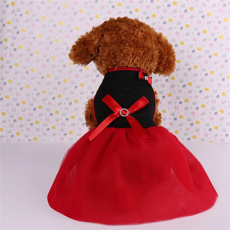 Весенне-летняя дышащая тонкая юбка одежда принцессы для собак Одежда для щенков Чихуахуа йоркки питомец Пудель A1