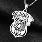83-23x27mm,English Mastiff Necklace