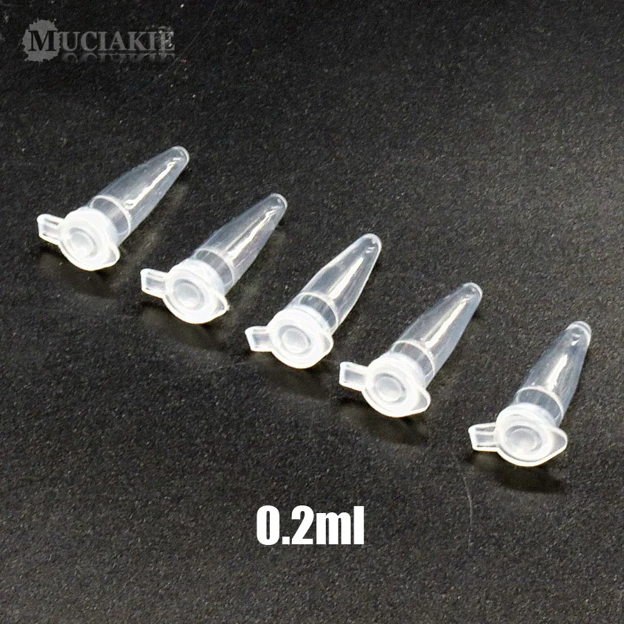 MUCIAKIE 0.2ml 0.5ml 1.5ml 2ml 5ml 10ml Nursery Trays PP Centrifuge Tube with Cover Bottle for Saving Goods seed starter tray,seedling tray