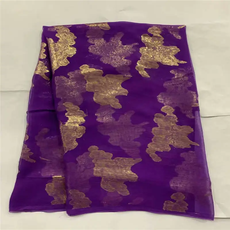 

2019 Europe And America Silk Fabrics Dress Shirt Scarf Beach Dress Chiffon Fabric Map Into African ,sell by 5Yards ! J60523