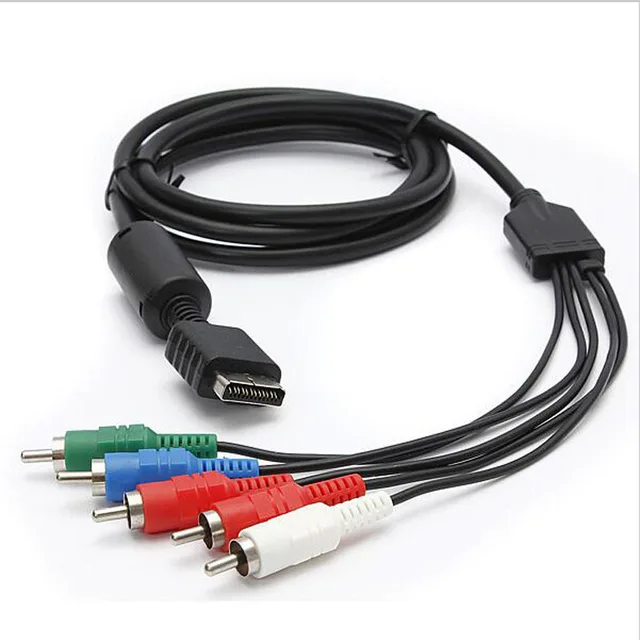 Cheap 1080P 5RCA Y/Pr/Pb Audio Video AV Cable Component Cord Line for Sony PlayStation 2/3 PS2 PS3 Console System to Monitor HDTV Wire