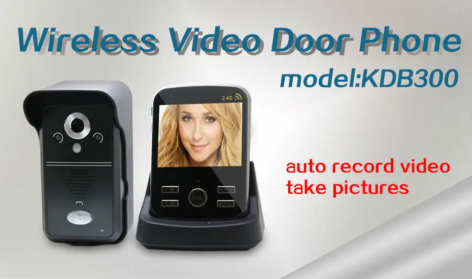

2.4G 3.5"Inch TFT Color Display Wireless Video Door Phone Doorbell Home Security Intercom Kit 1 Camera 1 Monitor