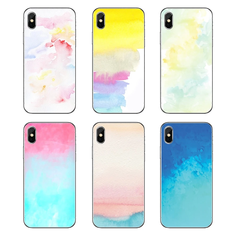Мягкие прозрачные чехлы для samsung Galaxy A5 A6 A7 A8 A9 J4 J5 J7 J8 2017 2018 Plus Prime Акварельная