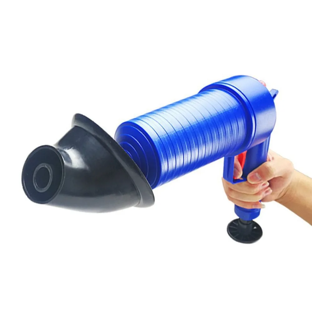 

High Pressure Air Drain Blaster Cleaner ABS Plastic Pipeline Dredge Toilets Clogged Pipes & Drains With 4 Adapters New Arrival