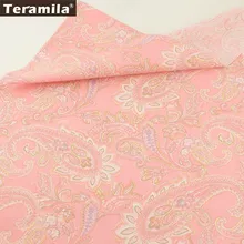 Хлопок teramila ткань печатный элегантный светильник розовый королевский дизайн двора Quiting лоскутное саржа постельные принадлежности Квилтинг, Скрапбукинг Tela
