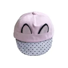 1 шт. Обувь для мальчиков Обувь для девочек Дети волновой точки кошачьи уши шапки Шапки Защита от солнца летняя шляпа Защита от солнца экран шляпа no30