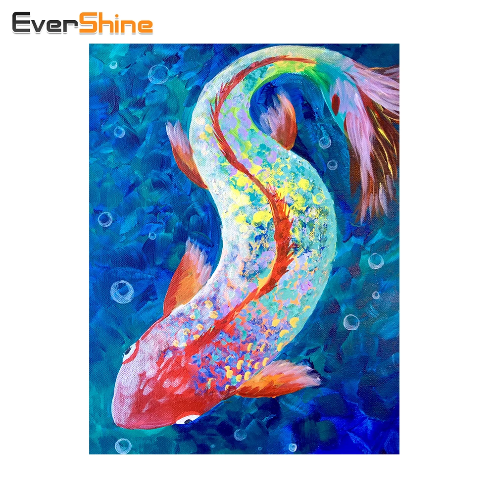 

EverShine 5d Diy Diamond Painting Cross Stitch Animal Diamond Embroidery Resin Pasted Needlework Rhinestones Patterns