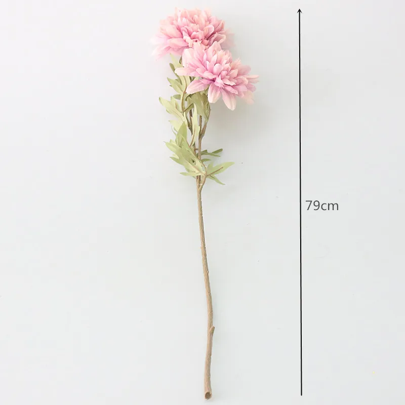 Flone Artificial Dahlias Flower Simulation Silk Chrysanthemum Flowers Bouquet Artificial Plants Wedding Home Table Party Decor (11)