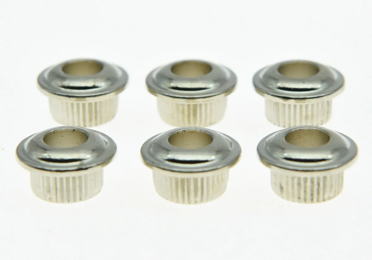 30x Nickel 10mm METAL Vintage Tuners Conversion Bushings Adapter Ferrules | Спорт и развлечения