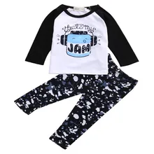 New Arrival Summer Autumn Newborn Toddler Kids Baby Boys Girls Outfits Clothes Cotton Blend T-shirt Tops Pants 2PCS Cartoon Set