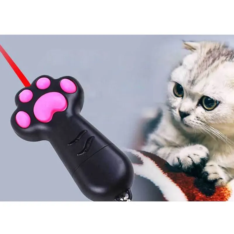 1 шт. 3 в 1 Многофункциональная игрушка для кошек USB перезаряжаемая световая указка фонарик УФ, забавная тренировочная игрушка для кошек