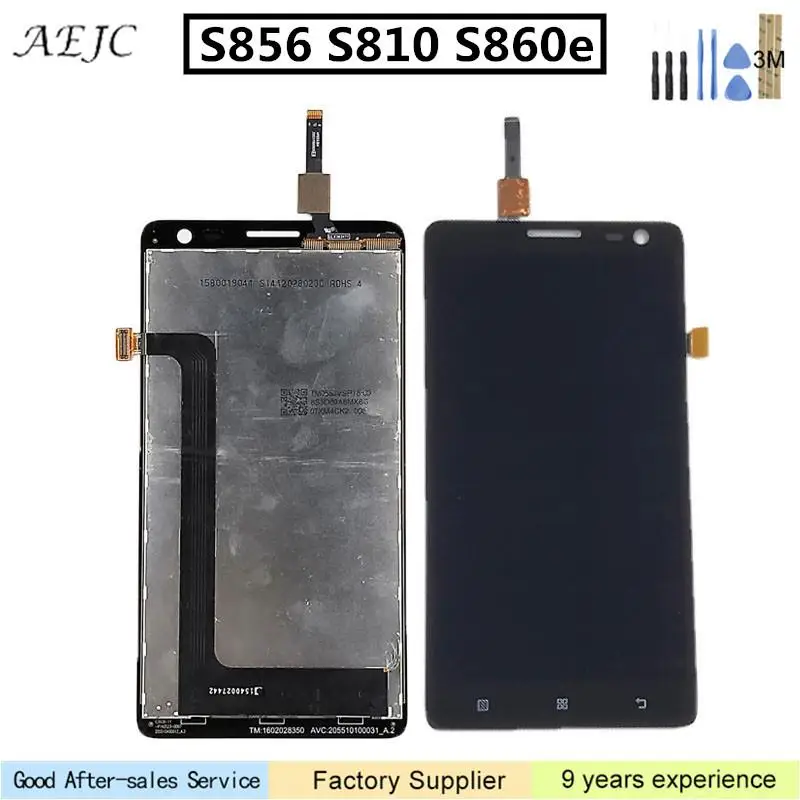 Для Lenovo S856 S810 S860e ЖК-дисплей кодирующий преобразователь сенсорного экрана в сборе