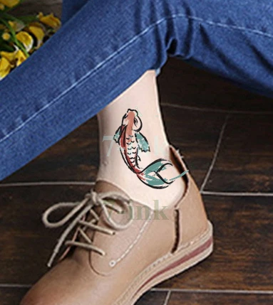 Водонепроницаемые Временные татуировки стикер цвета морской Осьминог Переводные водяные татуировки временная татуировка флеш-тату 10,5*6 см для ребенка мужчины женщины