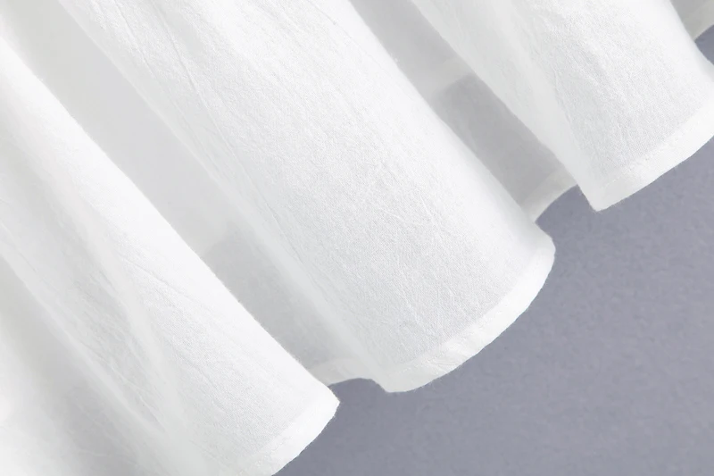 TEELYNN белая Бохо блузка хлопок Цветочная вышивка топ сексуальный v-образный вырез фонарь рукава хиппи шик лето женские блузки рубашка