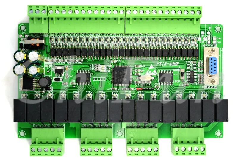 ПЛК промышленная плата управления FX1N 40MR С 485 MODBUS RTU связи 24 вход 16 релейный выход