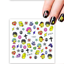 1 шт Покемон наклейка для ногтей с персонажем мультфильма фрукты вода переводные наклейки Красочные слайдер Советы Дизайн ногтей арбуз Декор NSv137