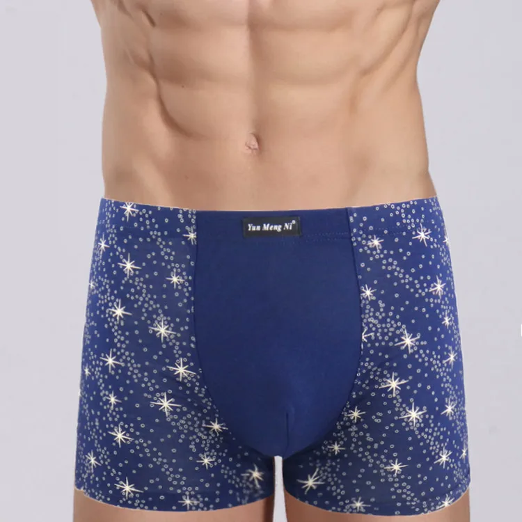 

Free shipping 3PCS/LOT New Wholesale men's boxer underwear fashion printing men's bamboo fiber comfortable elastic boxers 88161