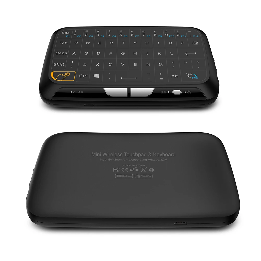 Мини H18 беспроводная клавиатура 2,4G Портативная клавиатура с сенсорной панелью Air mouse для Windows Android/Google/Smart tv Linux Windows Mac