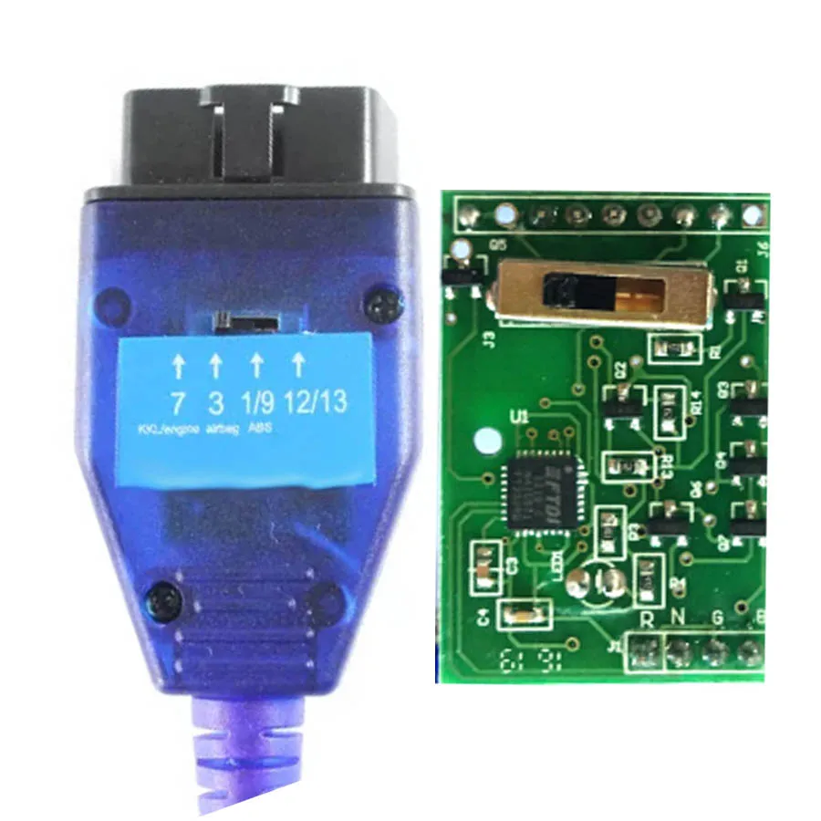 Лучший 4 позиционный переключатель FTDI FT232RQ чип VAG USB Obd2 диагностический кабель