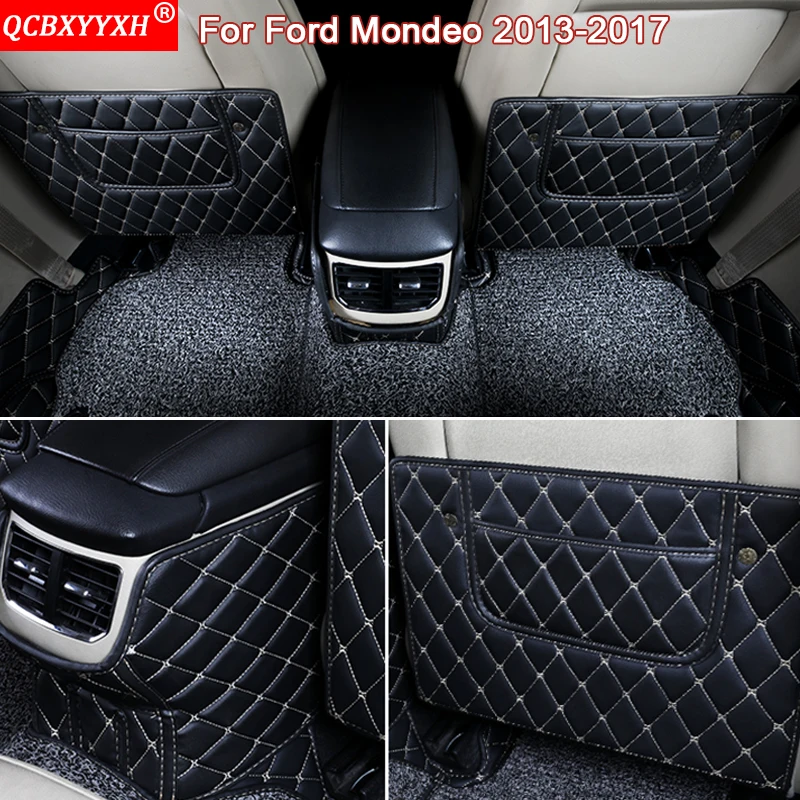 

QCBXYYXH Car Styling Auto Interior Seat Protector Side Edge Protection Pad Car Stickers Anti-kick Mats For Ford Mondeo 2013-2017