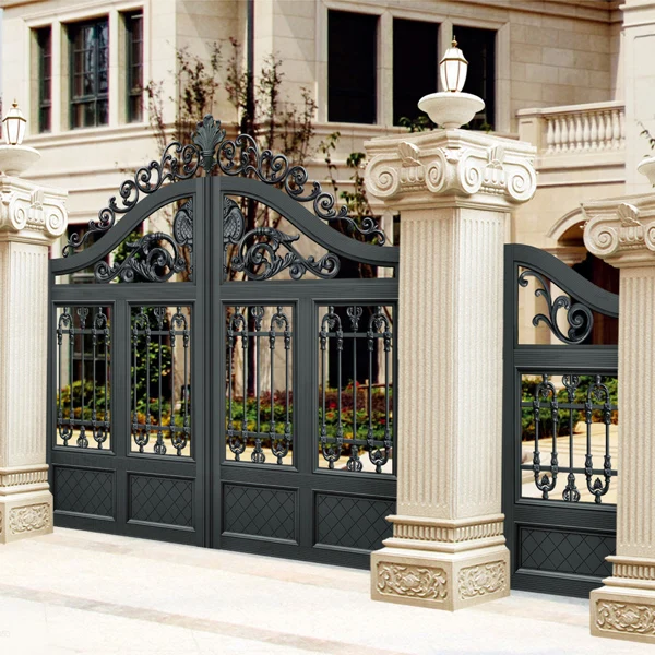 villa door gate aluminum european outside security flowers doors carving aliexpress improvement