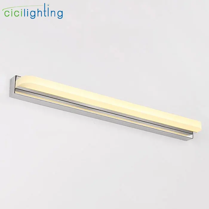 Современный светодиодный настенный светильник из нержавеющей стали для ванной комнаты, водонепроницаемый зеркальный шкаф, косметический передний зеркальный светильник, Минималистичная подсветка для комода