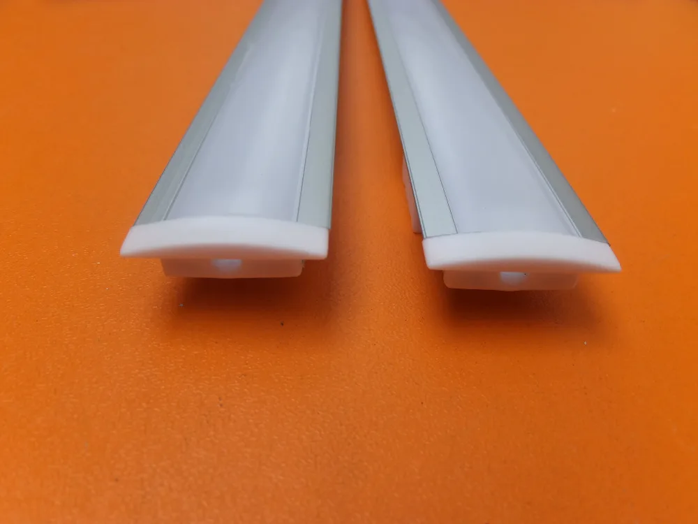 

Free Shipping 2.5m/pcs 75m a lot led channels /aluminum profile for led strip/milky/transparent cover for pcb with fittings