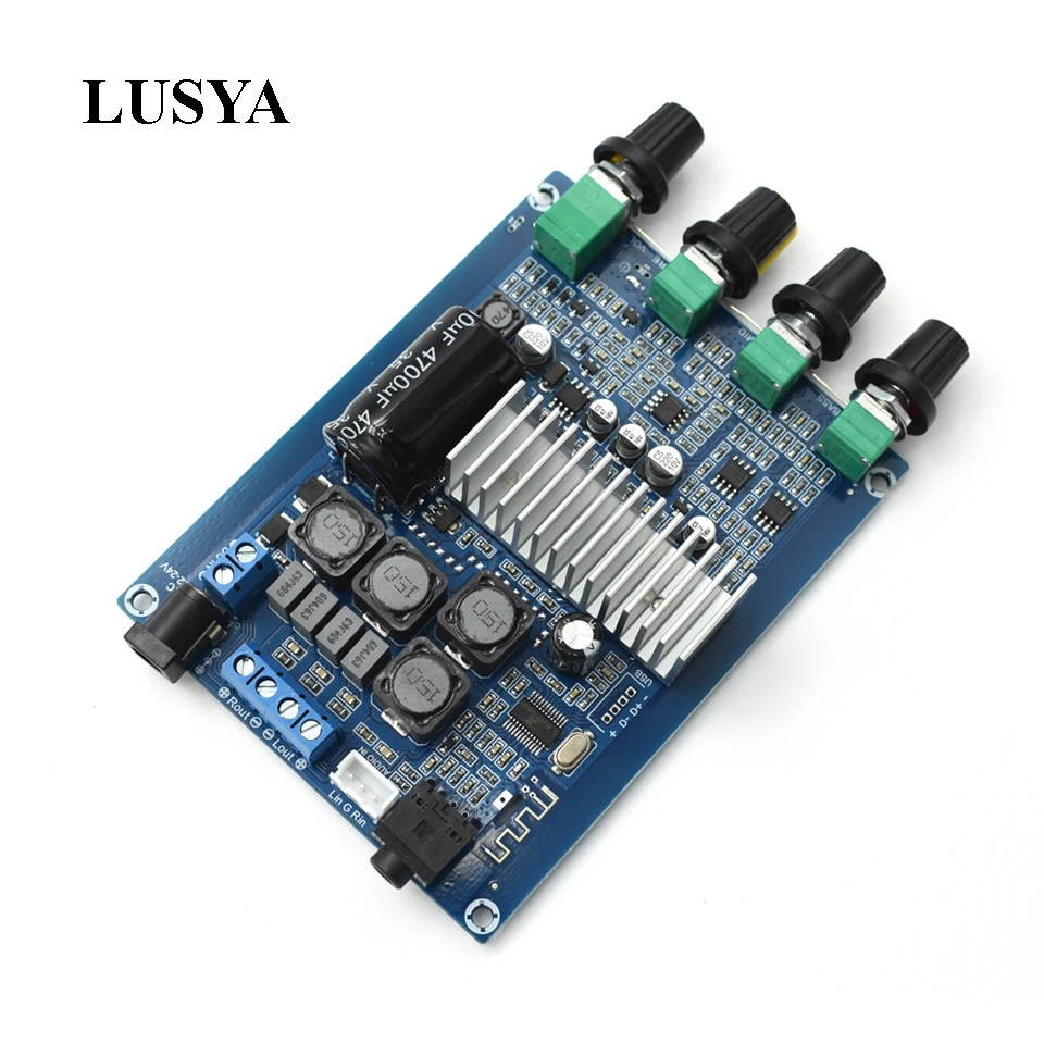 

Lusya TPA3116 Bluetooth 4.2 Digital Amplifier Board 50W*2 2.0 Channel Audio Amplificador With Volume Adjustment DC12-24V A8-017