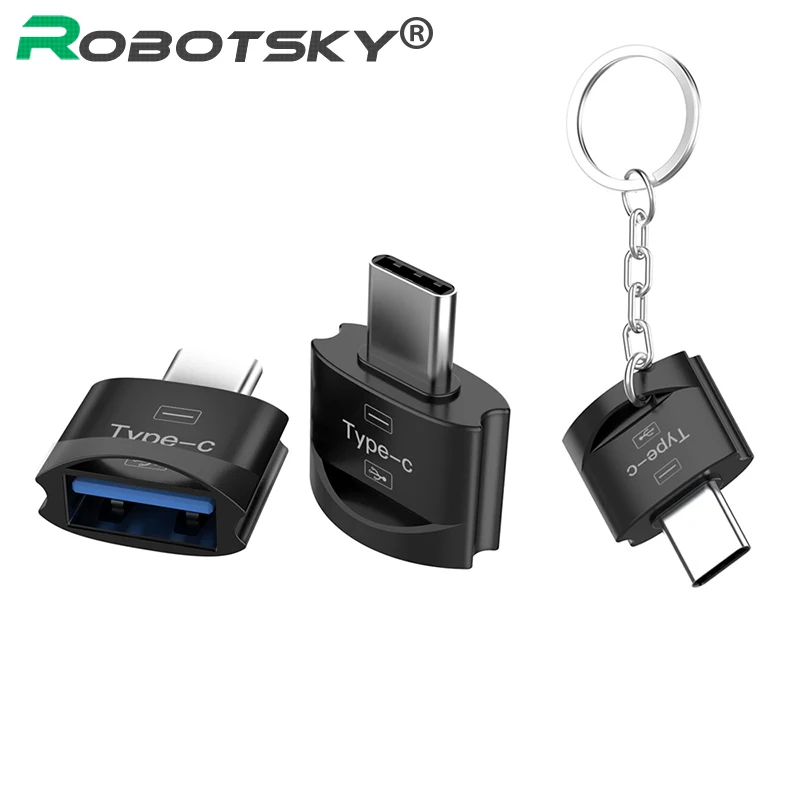 Переходник Robotsky с Type C на USB 2 0 переходник OTG кабель для Samsung Huawei Letv Macbook
