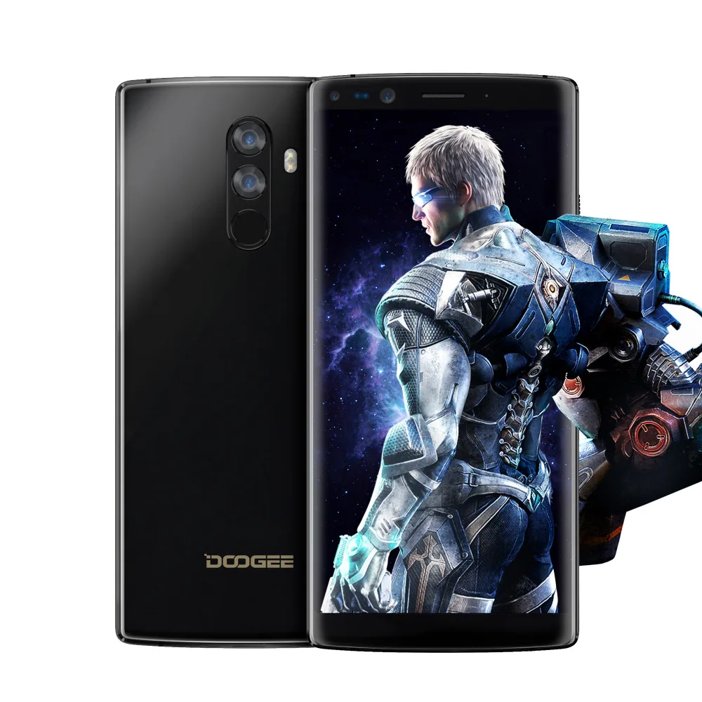 

Doogee Mix 2 6GB RAM 128GB ROM Smartphone 5.99Inch FHD Bezel-less Octa Core 4 Cameras 16MP+13MP Andorid 7.1 Face ID Mobile Phone