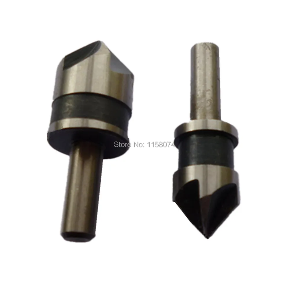 2pcs HSS 5 Flute Countersink Drill Bit 82 Degree Point Angle 1/2 5/8