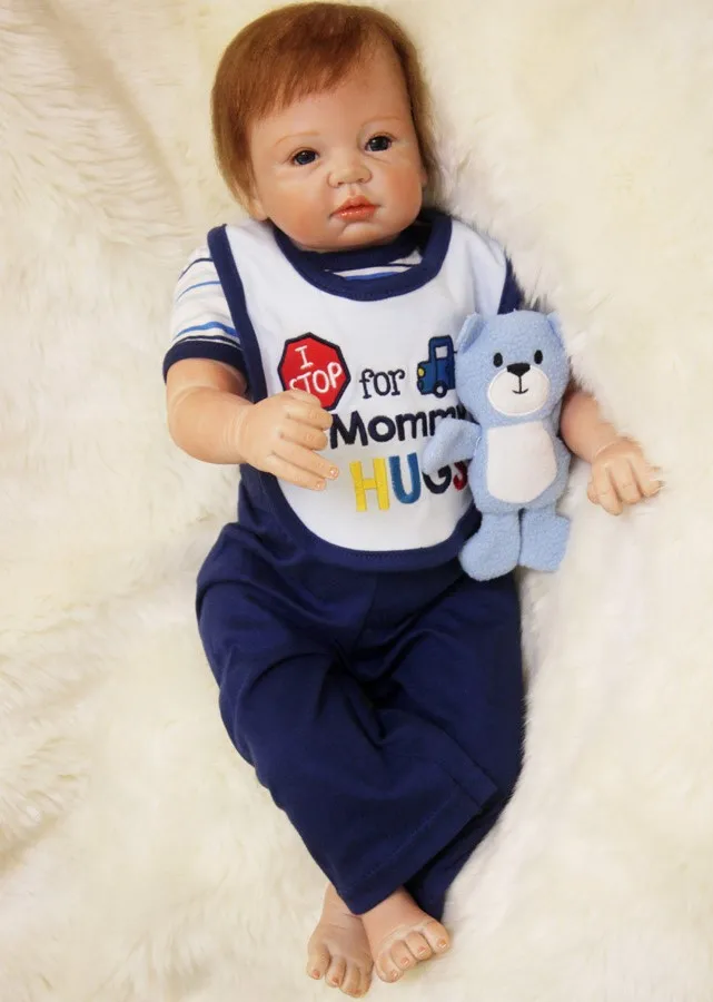 Otarddolls kawaii мальчик Кукла reborn игрушки для детей ручной работы 22 дюйма Милый силикон