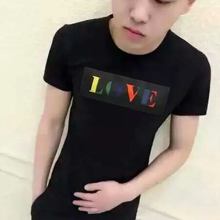 Luminous Touch Beat Emitting 3D Print Led Tshirt font b Men b font Brand Clothing Shine