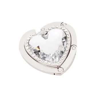 Heart-Shape Foldable Purse Handbag Hanger Hook Holder