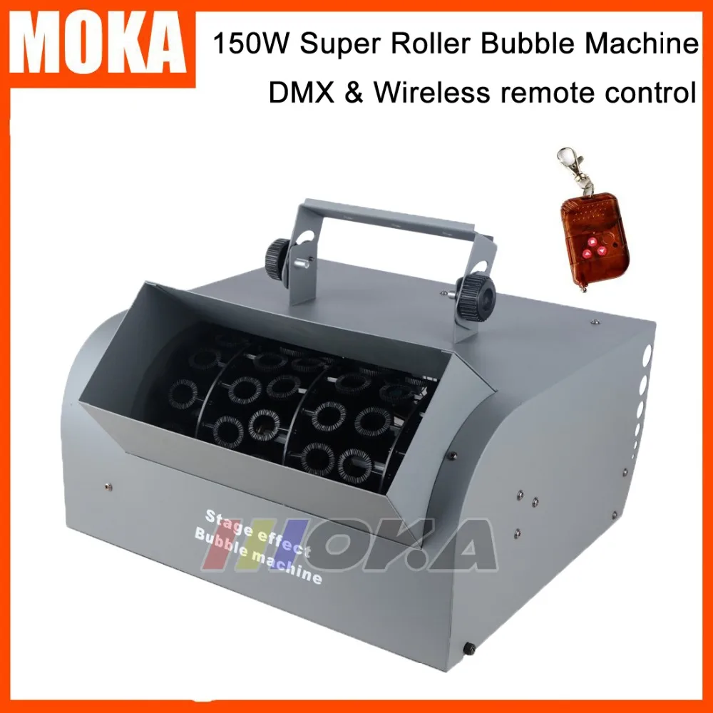 

Roller bubble Machine150W DMX 512 Wireless Remote Control Bubble Blower Machine for Wedding /Stage
