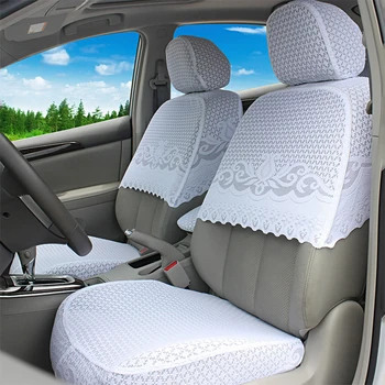 

O SHI CAR Custom Car Seat Cover Thickened Lace Material Five-seat Covers Half A Pack Special for Volkswagen Polo