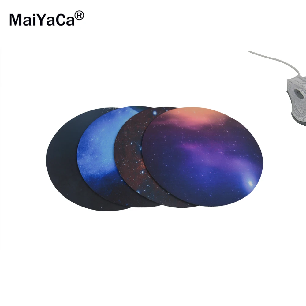 

Space Eye Pattern Prints Mouse Pad Small Size Round Gaming Non-Skid Rubber Pad