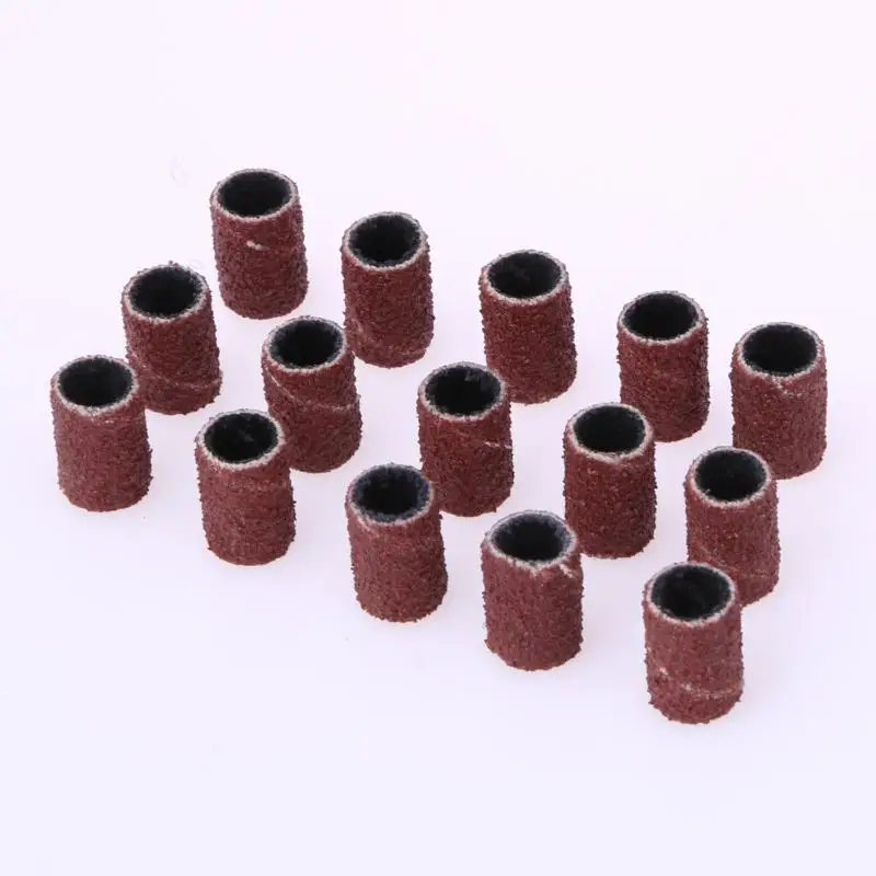 

100 PCS 1/4" 6.35MM Drum Sanding Kit 2Pcs Band Mandrel 1/8" Shank Rotary Tool Nail Drill Bits Abrasive Tools Dremel Accessories