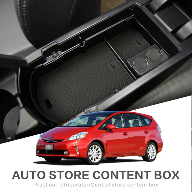 

For Toyota PRIUS 30 2012-2015 PRIUS30 xw30 zvw30 zvw35 Car Central Armrest Box Glove Box Tray Storage Box Coin Storage