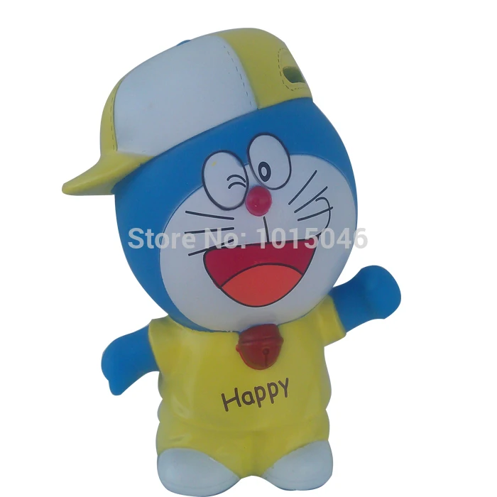 Free Shipping 1X Cute Doraemon Coin Piggy Bank Money Box Coin Bank For
