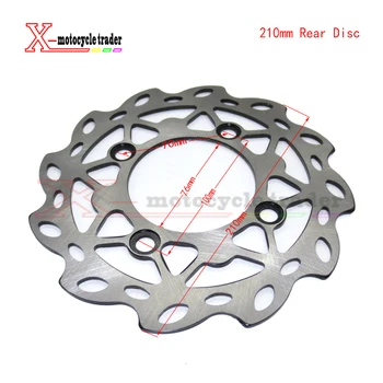 

210mm steel dirt bike disc rotor Rear brake disc for 110cc/125cc Pit bike parts Cheap Mini motocross brake rotor