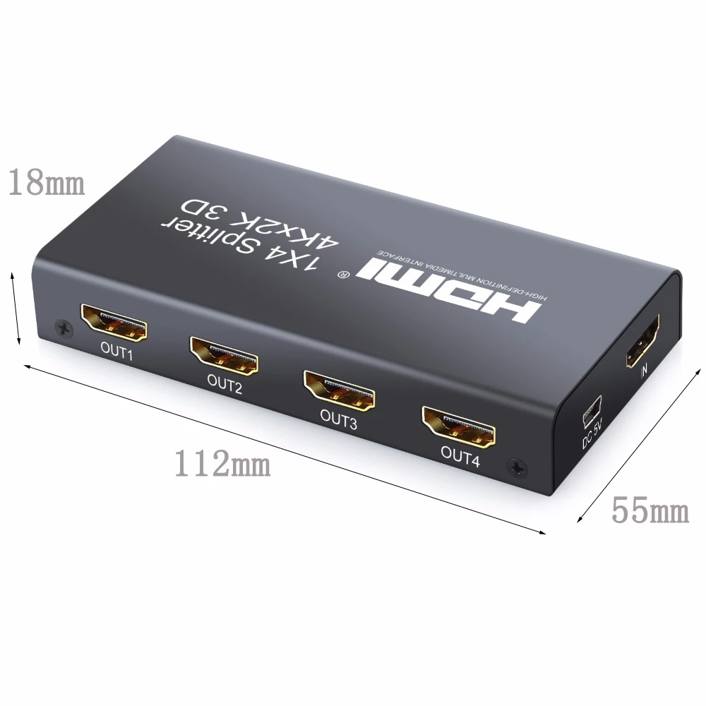 Neoteck 1*4 HDMI сплиттер Поддержка 4K * 2K 3D DTS HD/trueHD/LPCM7.1/DTS/AC3 для XBOX 360 PS4 HDTV| |