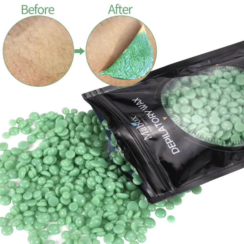 

100g No Strip Depilatory Hot Film Hard Wax Pellet Waxing Bikini Hair Removal Bean For Women Men Removal Bean Depilacion Beans